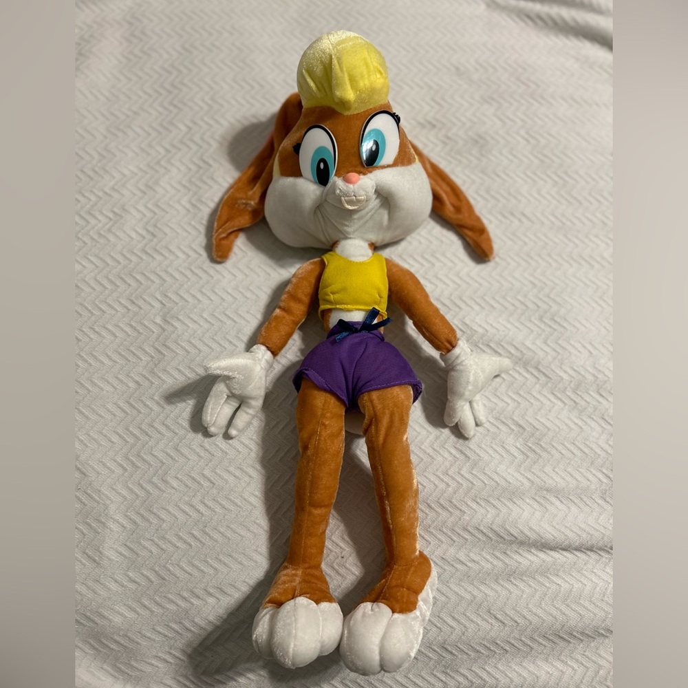 Vintage Lola Bunny Six Flags Tall Plush Stuffed Collector Toy Space Jam 24”